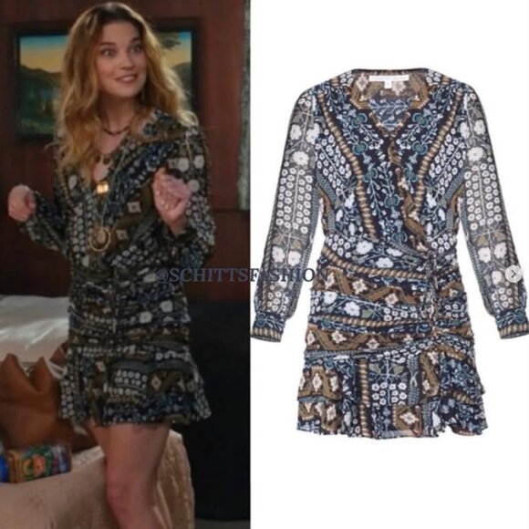 ASO Alexis Rose - Veronic Beard Printed Mini Dress - Picture 1 of 4